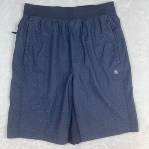 Gaiam Shorts Mens Small Athletic Gym Yoga Running Workout Zip Pocket